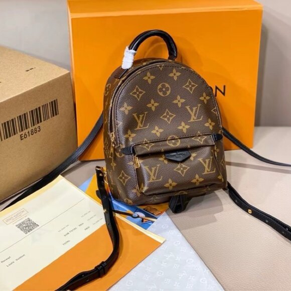 LOUIS VUITTON Palm Springs Backpack Brown - Picture 1 of 6
